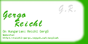 gergo reichl business card